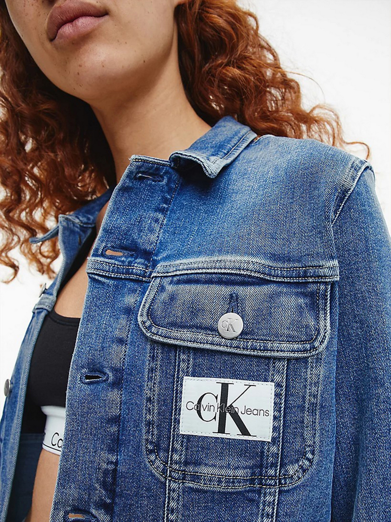 Джинсовая куртка Calvin Klein модель J20J218484_1A4 Фото