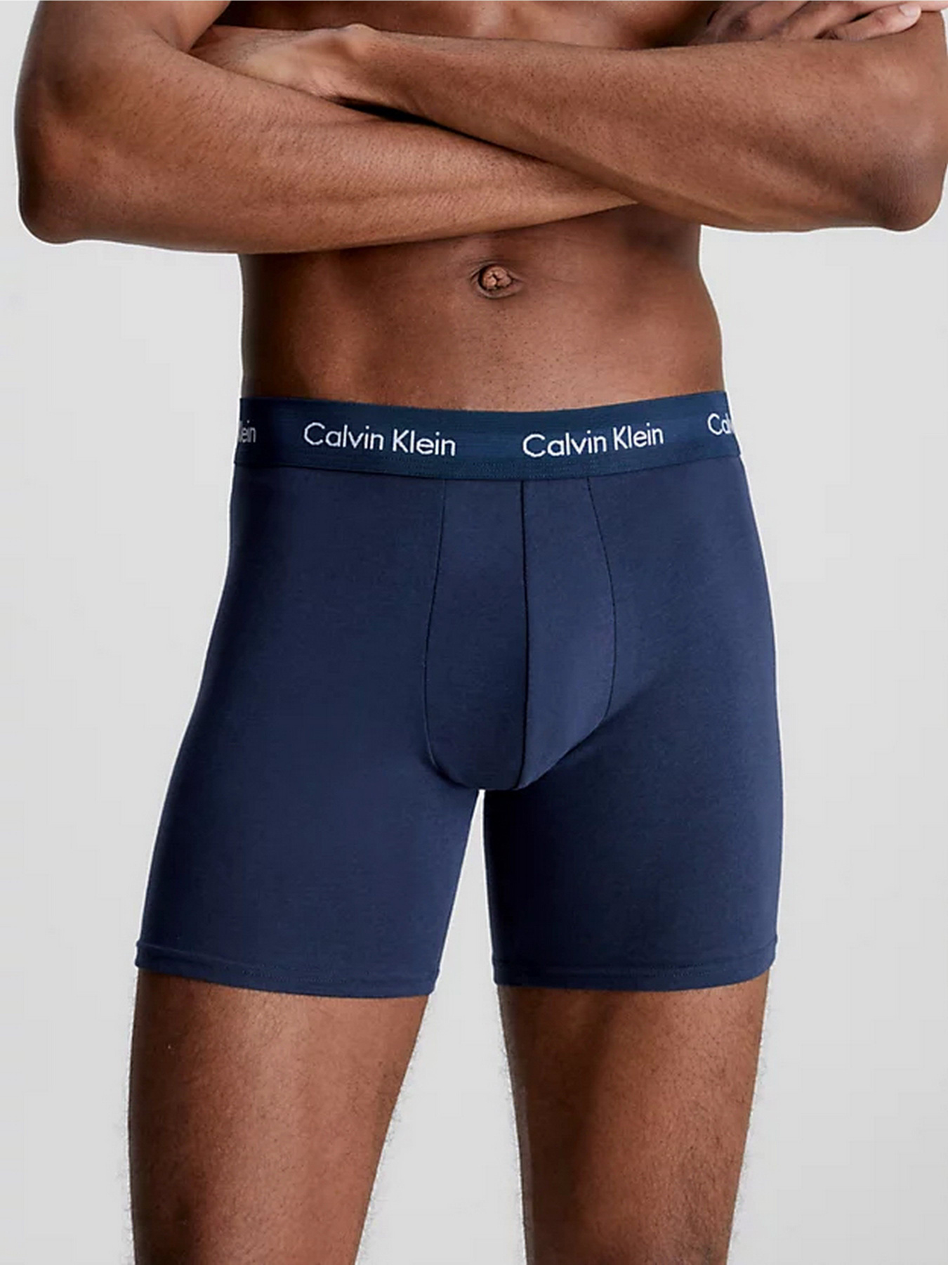 Набір трусів Calvin Klein Underwear 3-Pack Boxers - Cotton Stretch модель 000NB1770A-4KU Фото