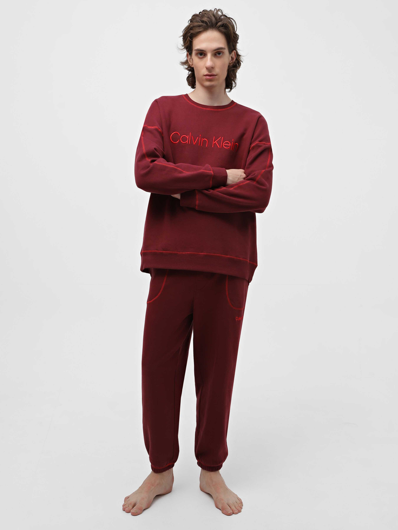 Свитшот Calvin Klein Underwear Ls Sweatshirt модель 000NM2458E-GEX Фото