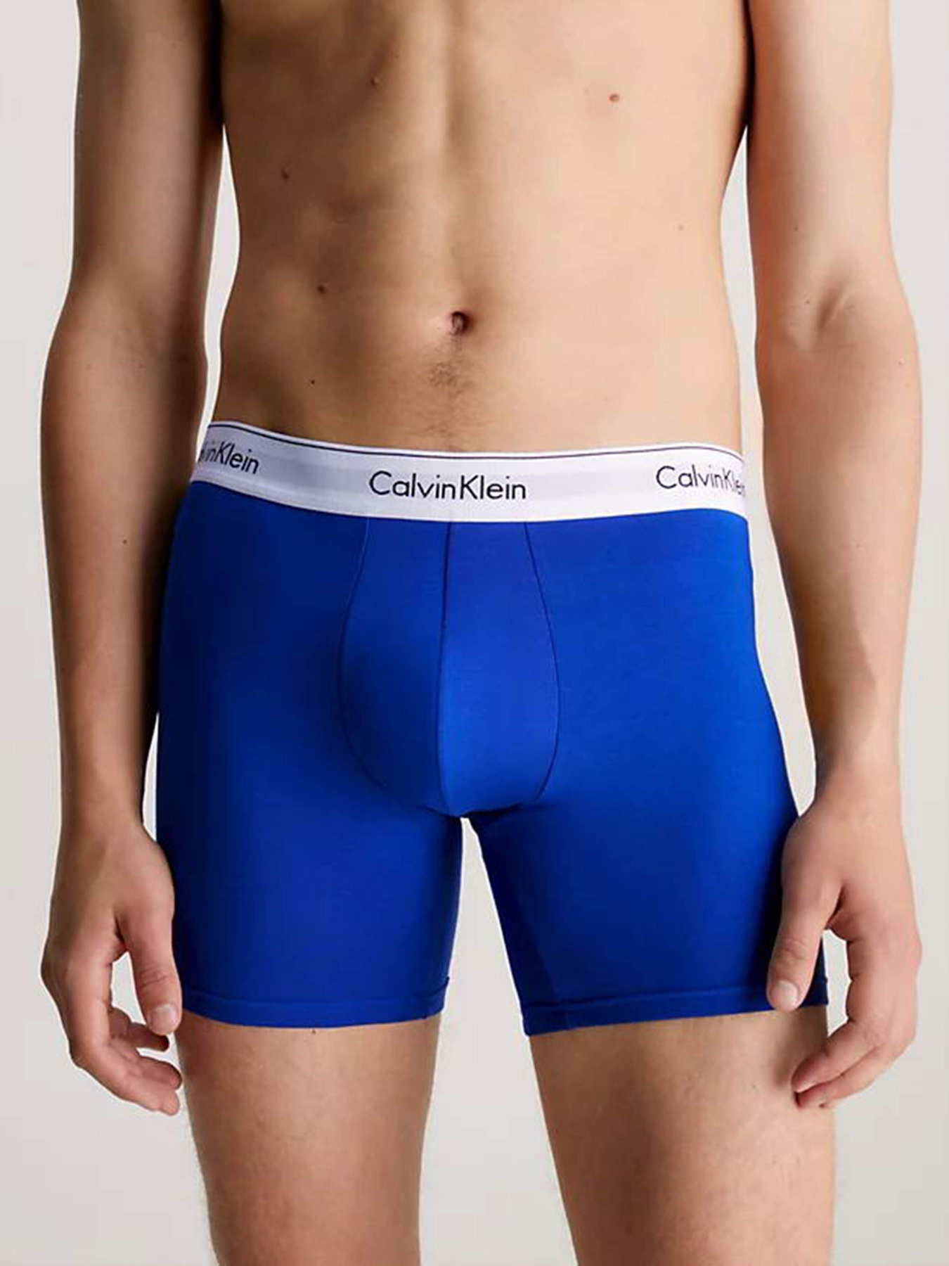 Набор трусов Calvin Klein Underwear 3 Pack Boxer Briefs - Modern Cotton модель 000NB2381A-GW4 Фото