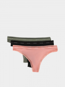 Набір трусів Calvin Klein Underwear Thong модель 000QD3802E-I21 Фото