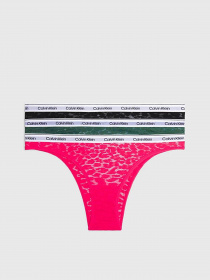 Набор трусов Calvin Klein Underwear 3-pack модель 000QD5068E-GP6 Набор трусов Calvin Klein Underwear 3-pack модель 000QD5068E-GP6 Фото