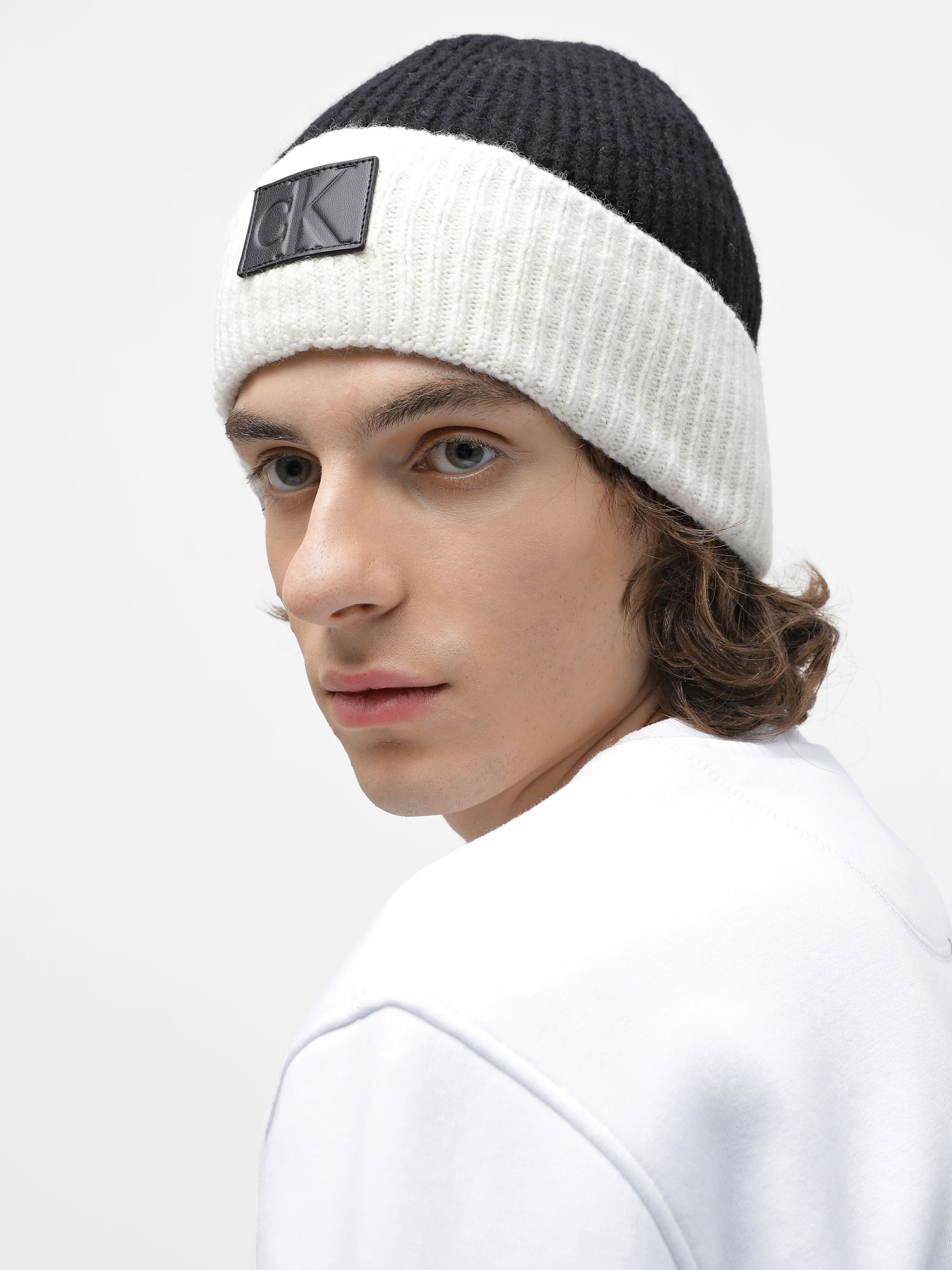 Шапка Calvin Klein Colorblock Beanie модель K50K511163-BDS Фото