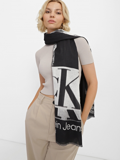 Шарф Calvin Klein Monologo Embro Scarf модель K60K610912-BDS — фото 4 - INTERTOP