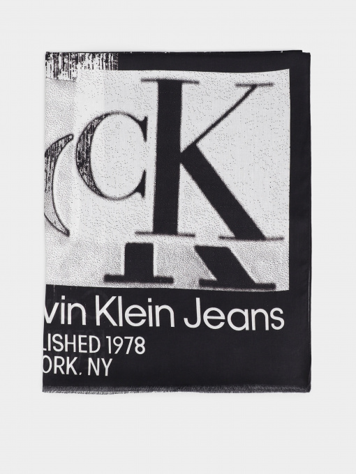 Шарф Calvin Klein Monologo Embro Scarf модель K60K610912-BDS Фото