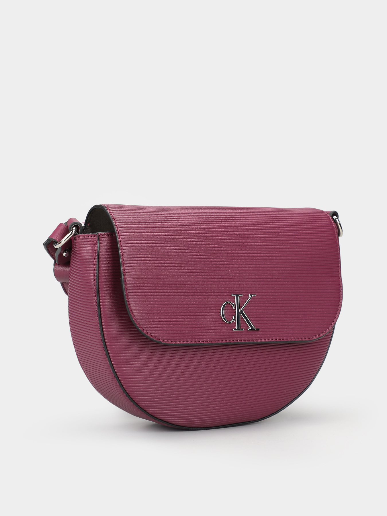 Кросс-боди Calvin Klein Minimal Monogram Saddle Bag22 модель K60K611226-VAC Фото