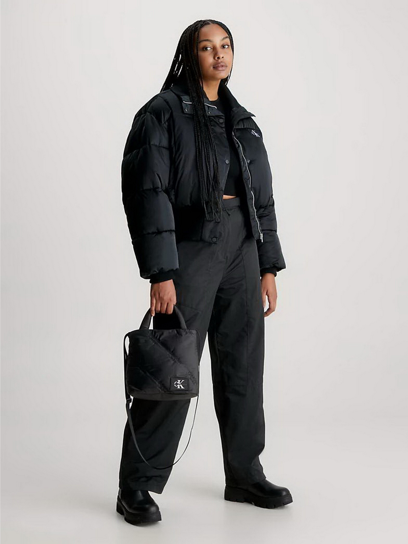 Сумка Calvin Klein Puffy Aop Ns Crossbody Tote23 модель K60K611230-BDS Фото