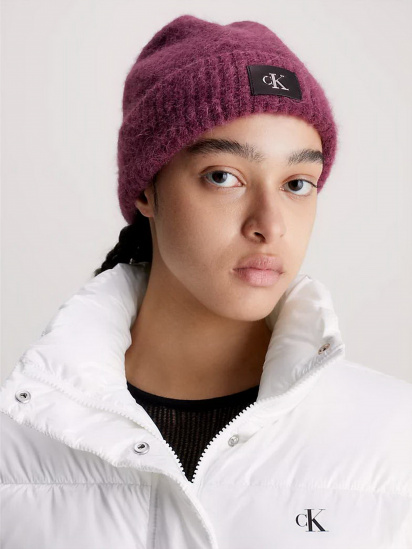 Шапка Calvin Klein Minimal Monogram Beanie модель K60K611257-VAC — фото 3 - INTERTOP