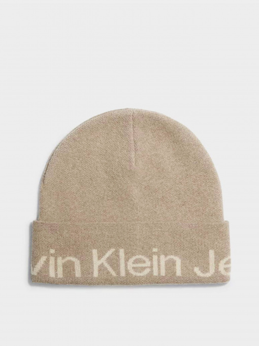 Шапка Calvin Klein Logo Beanie модель K60K611271-PED Фото