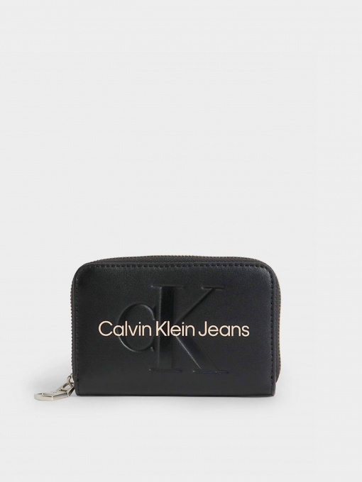 Кошельки Calvin Klein Sculpted Med Zip Around Mono модель K60K607229-01F Фото