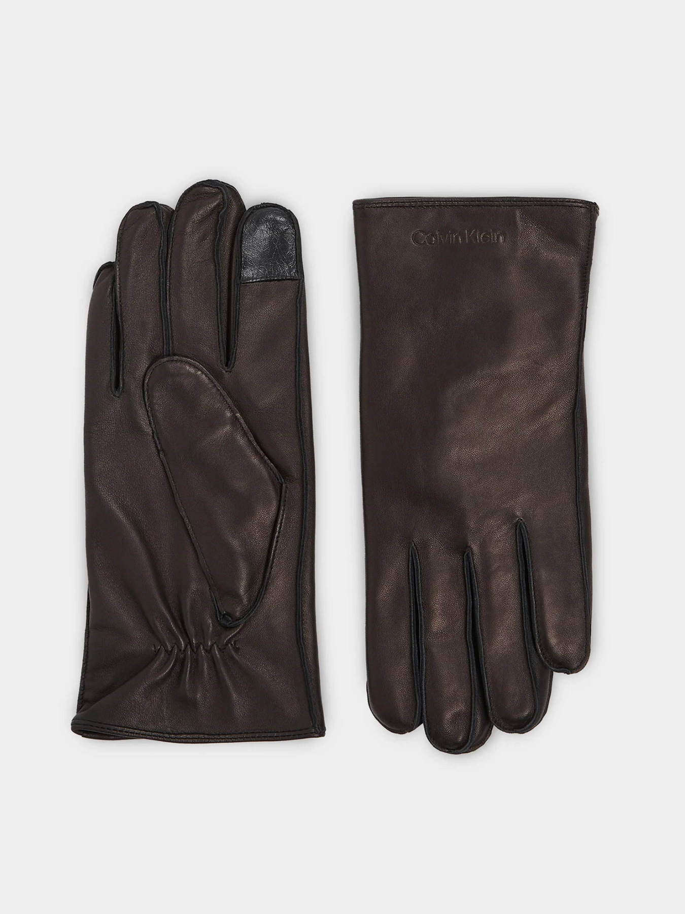 Перчатки Calvin Klein Stitched Leather Gloves модель K50K511015-BAX Фото