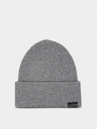 Сірий - Шапка Calvin Klein Leather Patch Docker Beanie