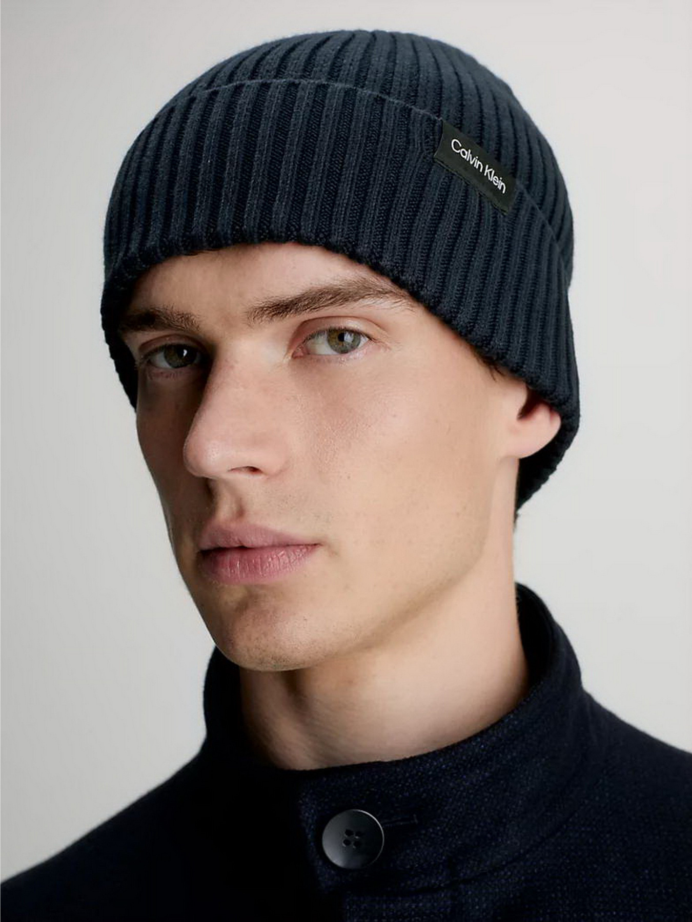 Шапка Calvin Klein Classic Cotton Rib Beanie модель K50K510982-BA7 Фото