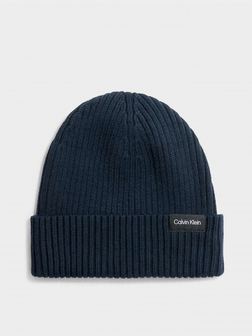 Шапка Calvin Klein Classic Cotton Rib Beanie модель K50K510982-BA7 Фото