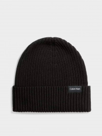 Шапка Calvin Klein Classic Cotton Rib Beanie модель K50K510982-BAX Фото