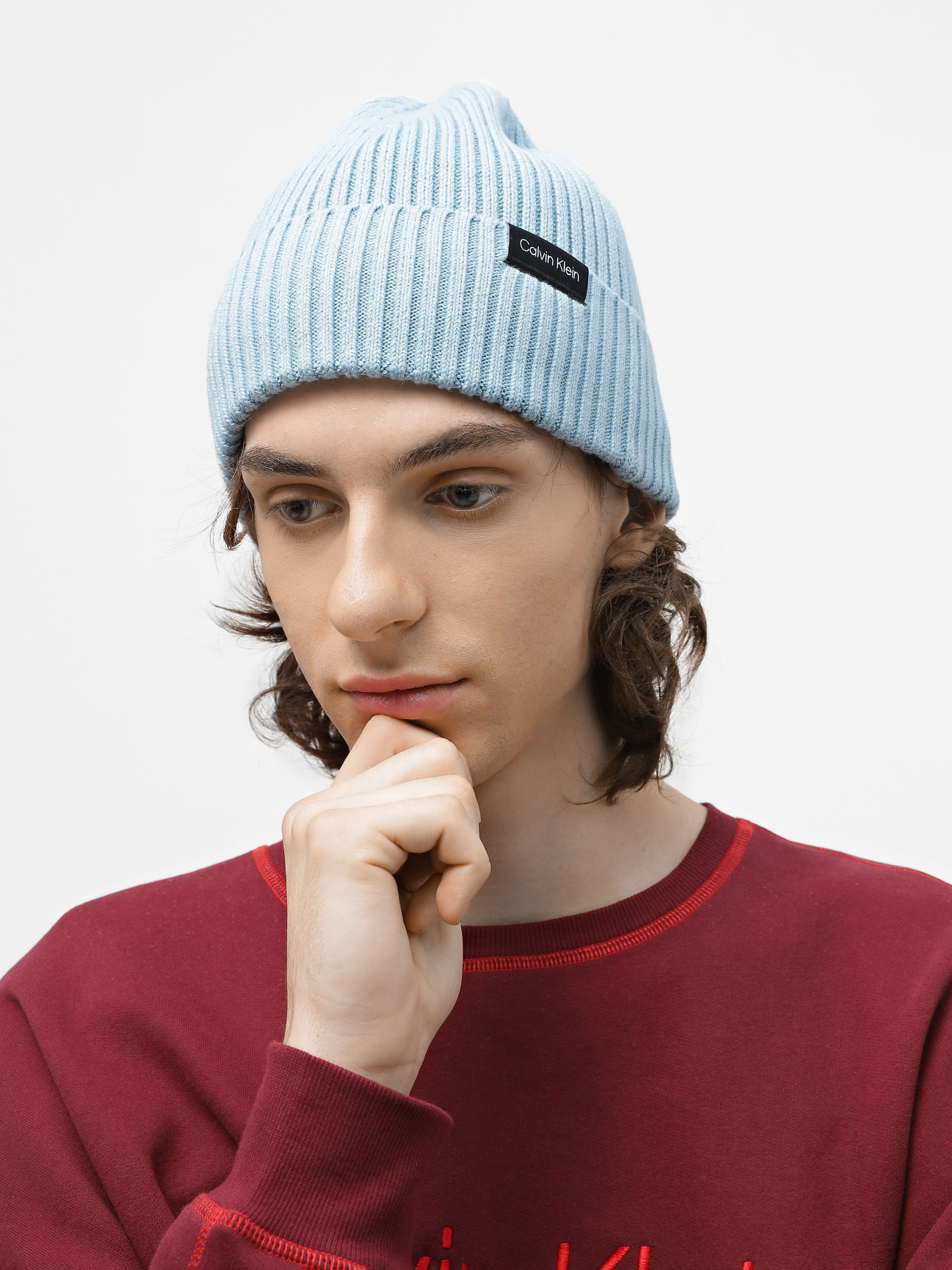 Шапка Calvin Klein Classic Cotton Rib Beanie модель K50K510982-CW6 Фото
