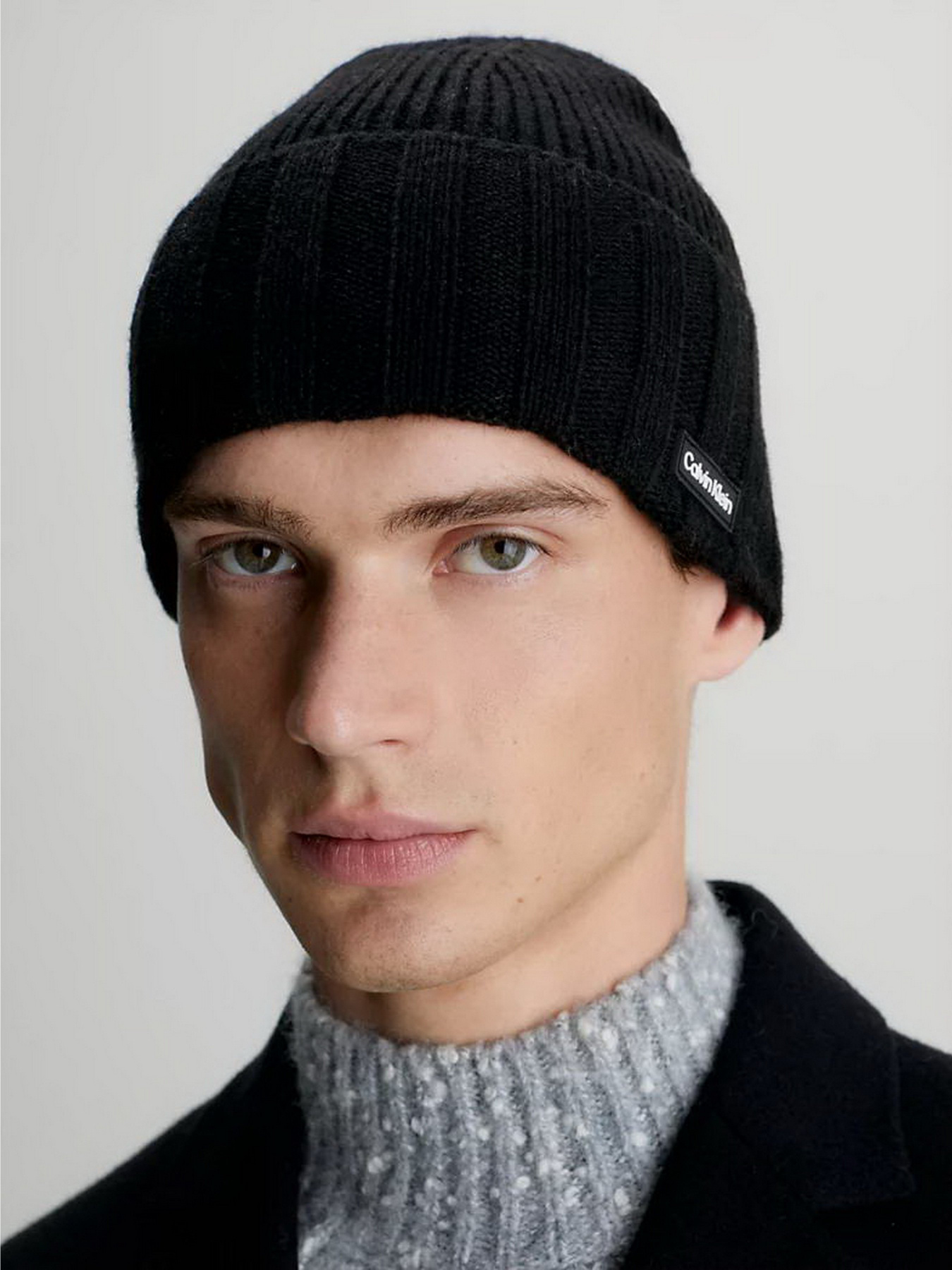 Шапка Calvin Klein Elevated Rib Beanie модель K50K510985-BAX Фото