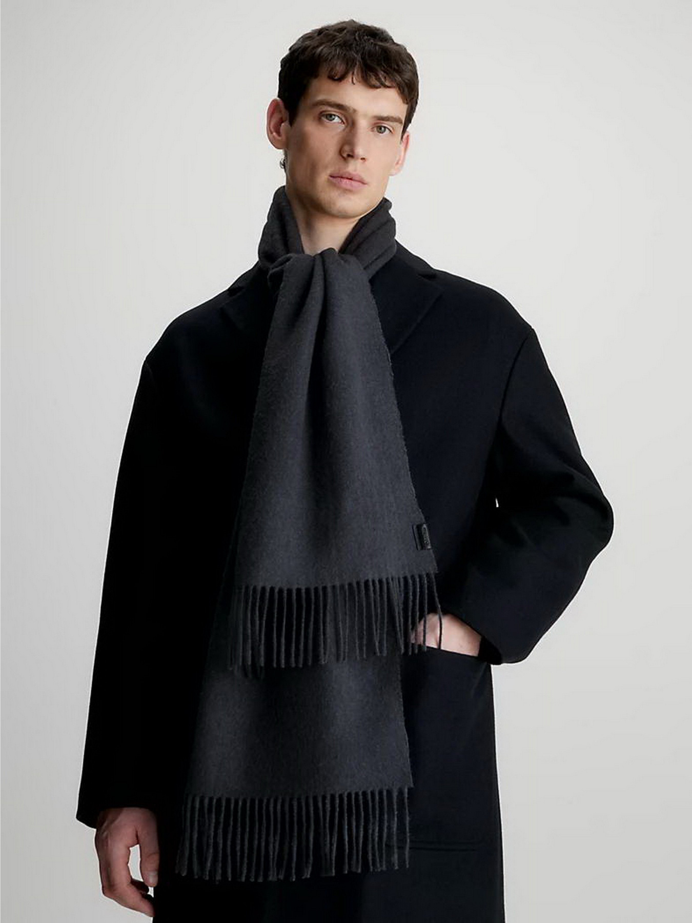 Шарф Calvin Klein Classic Wool Woven Scarf модель K50K511008-PC9 Фото