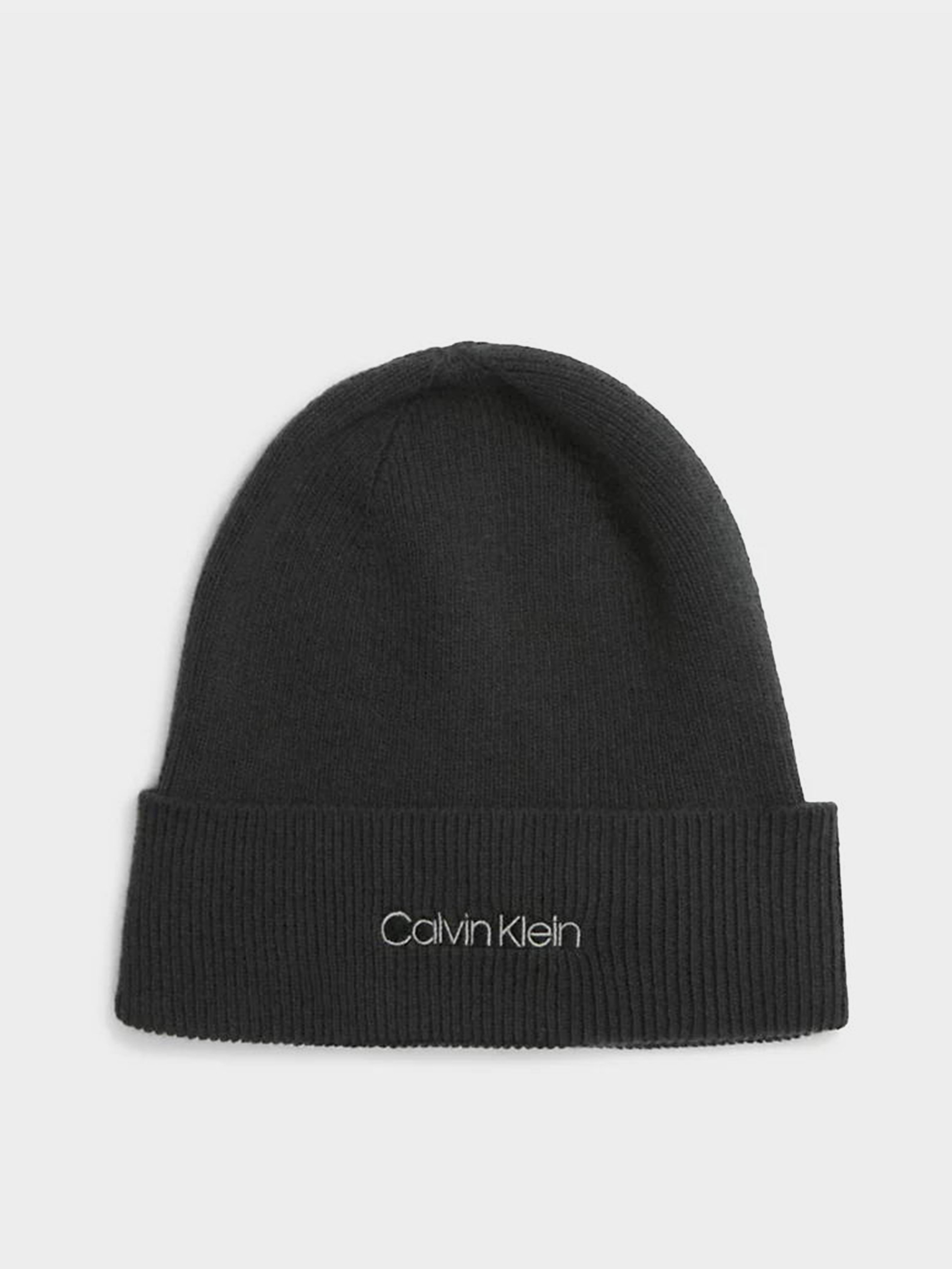Calvin Klein Essential Knit Beanie Шапка (CKL1615) Жіноче колір - Чорний матеріал - Поліестер/бавовна
