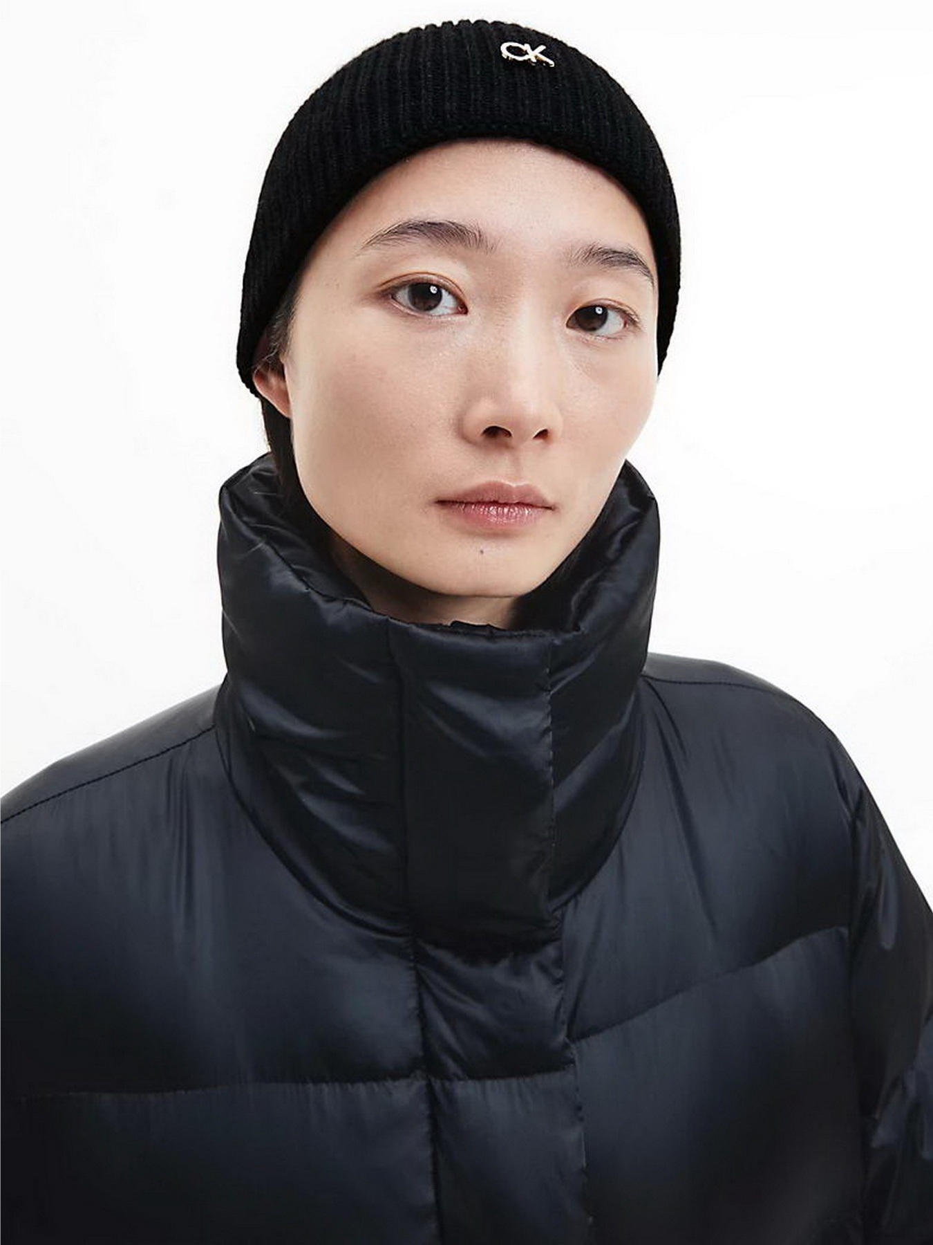 Шапка Calvin Klein Re-Lock Beanie модель K60K610214-BAX Фото