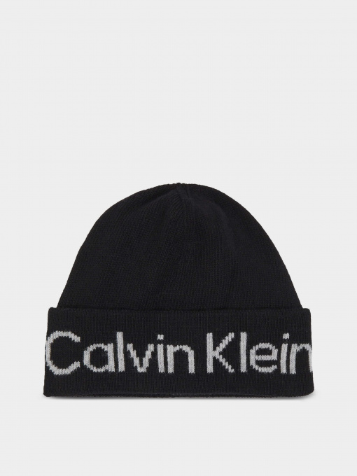 Шапка Calvin Klein Logo Reverso Tonal Beanie модель K60K611151-BAX Фото