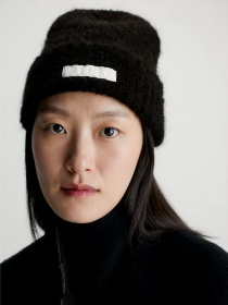 Шапка Calvin Klein Satin Label Wool-Blend Beanie модель K60K611161-BAX Фото