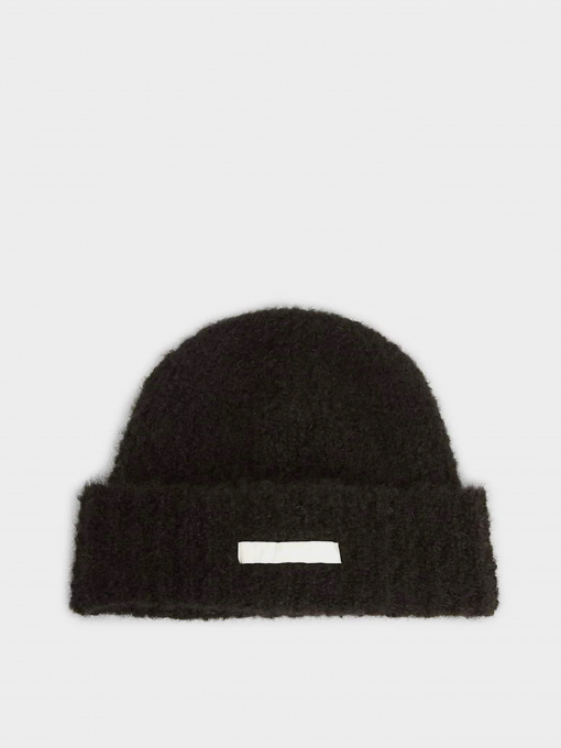 Шапки та кепки Calvin Klein Satin Label Wool-Blend Beanie модель K60K611161-BAX Фото