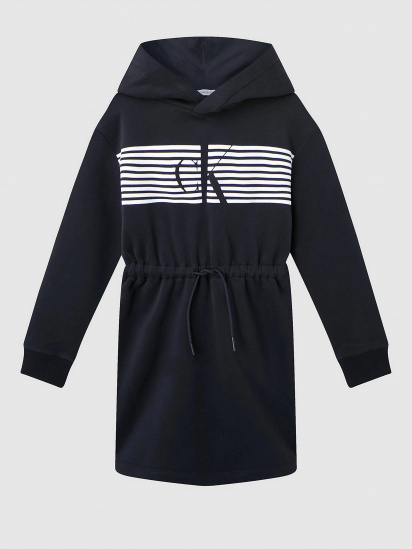 Сукня міні Calvin Klein Striped Ck Hood модель IG0IG00605-BEH — фото 3 - INTERTOP