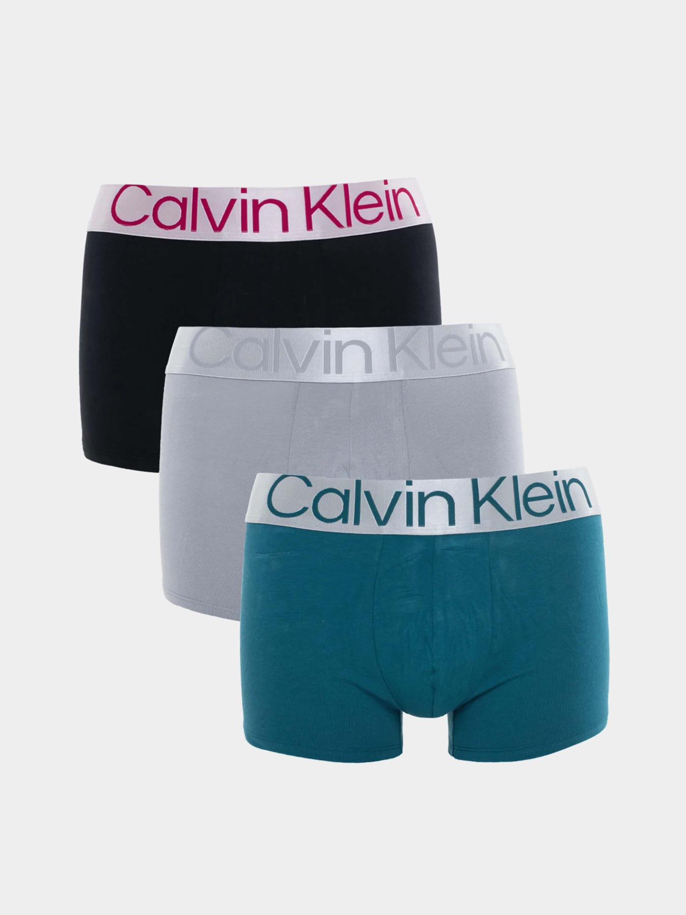 Набір трусів Calvin Klein Underwear 3 Pack Trunks Steel Cotton Модель 000NB3130A-NA9 Фото