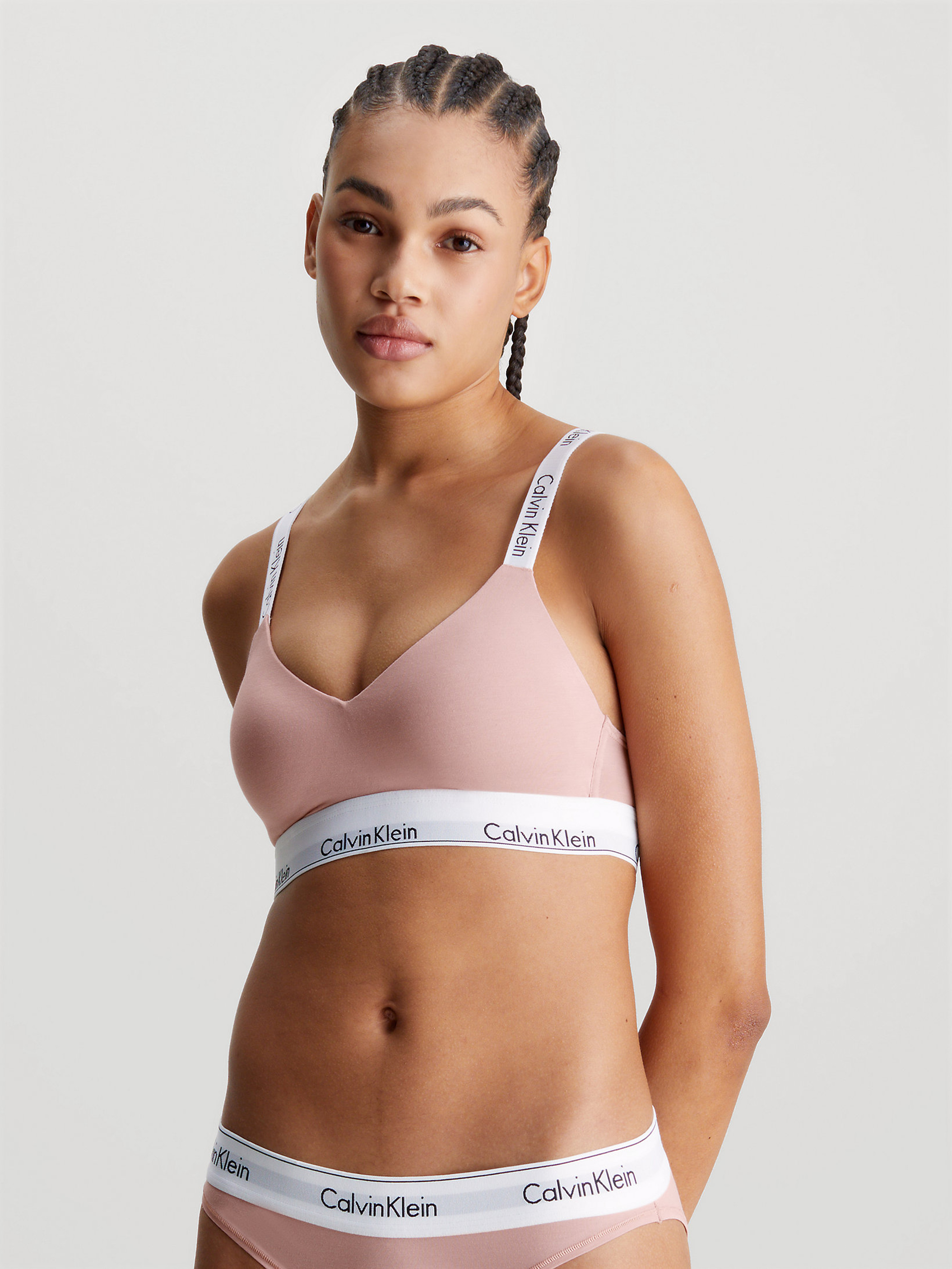 Жіночий Бюстгальтер Calvin Klein Underwear Modern Cotton (CKL1858) колір рожевий, матеріал бавовна/модал