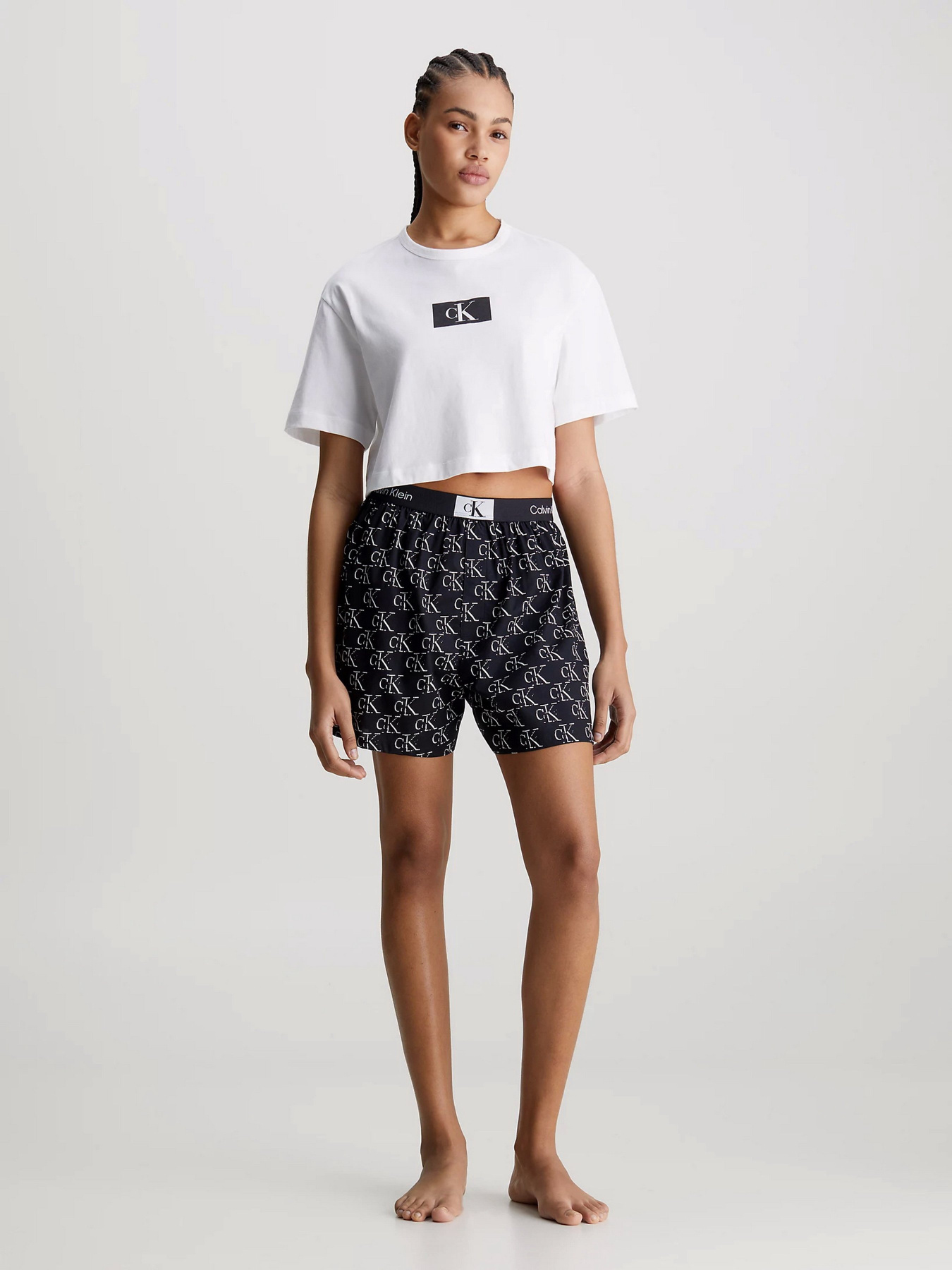 Піжама Calvin Klein Underwear 1996 Wovens Cotton Модель 000QS7180E-LOC Фото