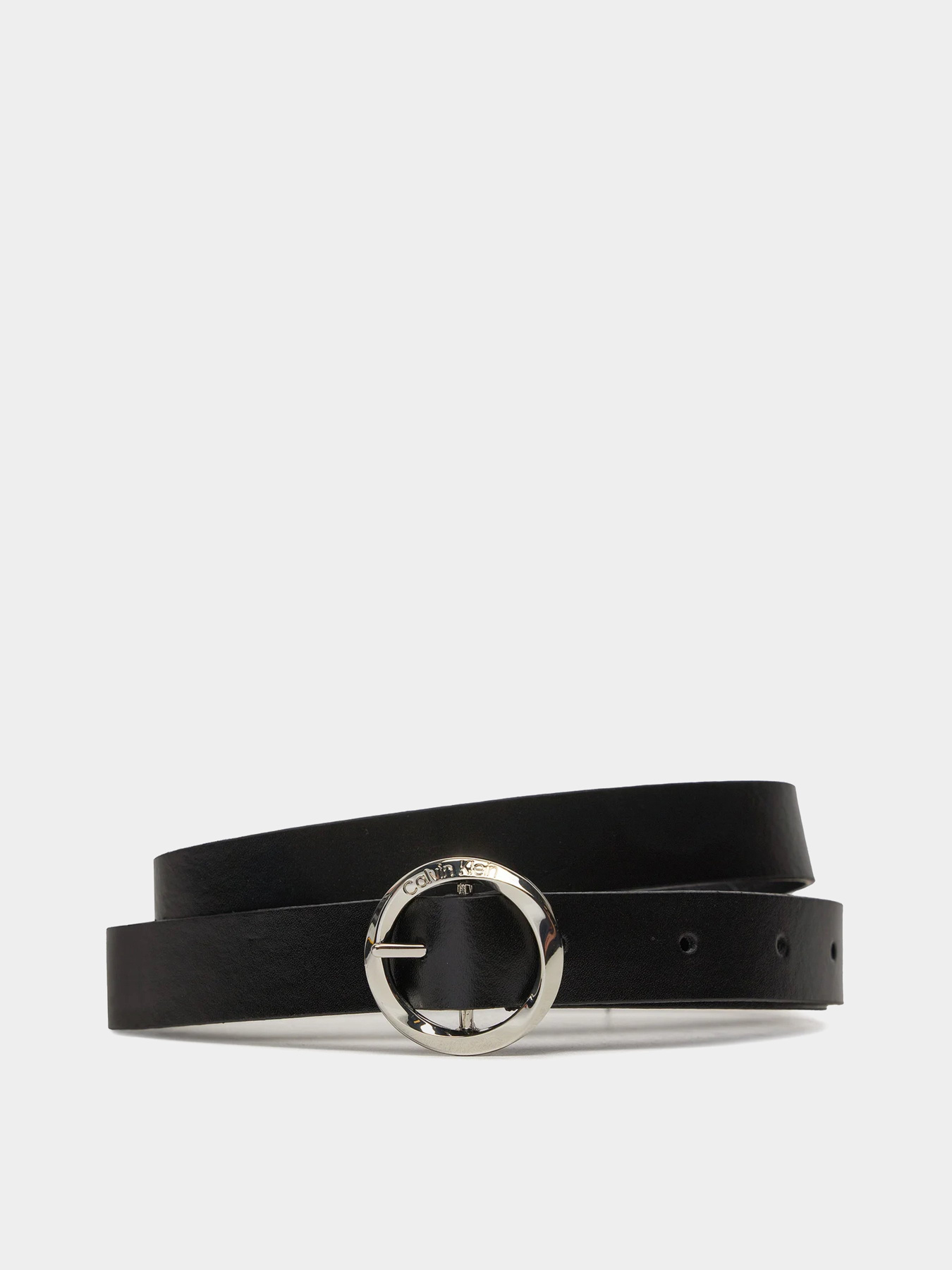 Ремінь Calvin Klein Faceted Round Buckle Belt 2.0 модель K60K612211-BEH Фото