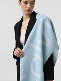 Шарф Calvin Klein Fringes 2 - Tones Wool Blend модель K60K612028-CEW Фото