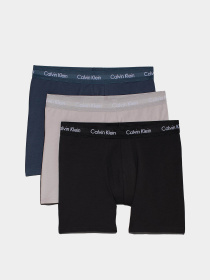 Набор трусов Calvin Klein Underwear 3-Pack Boxers - Cotton Stretch модель 000NB1770A-QRH Фото