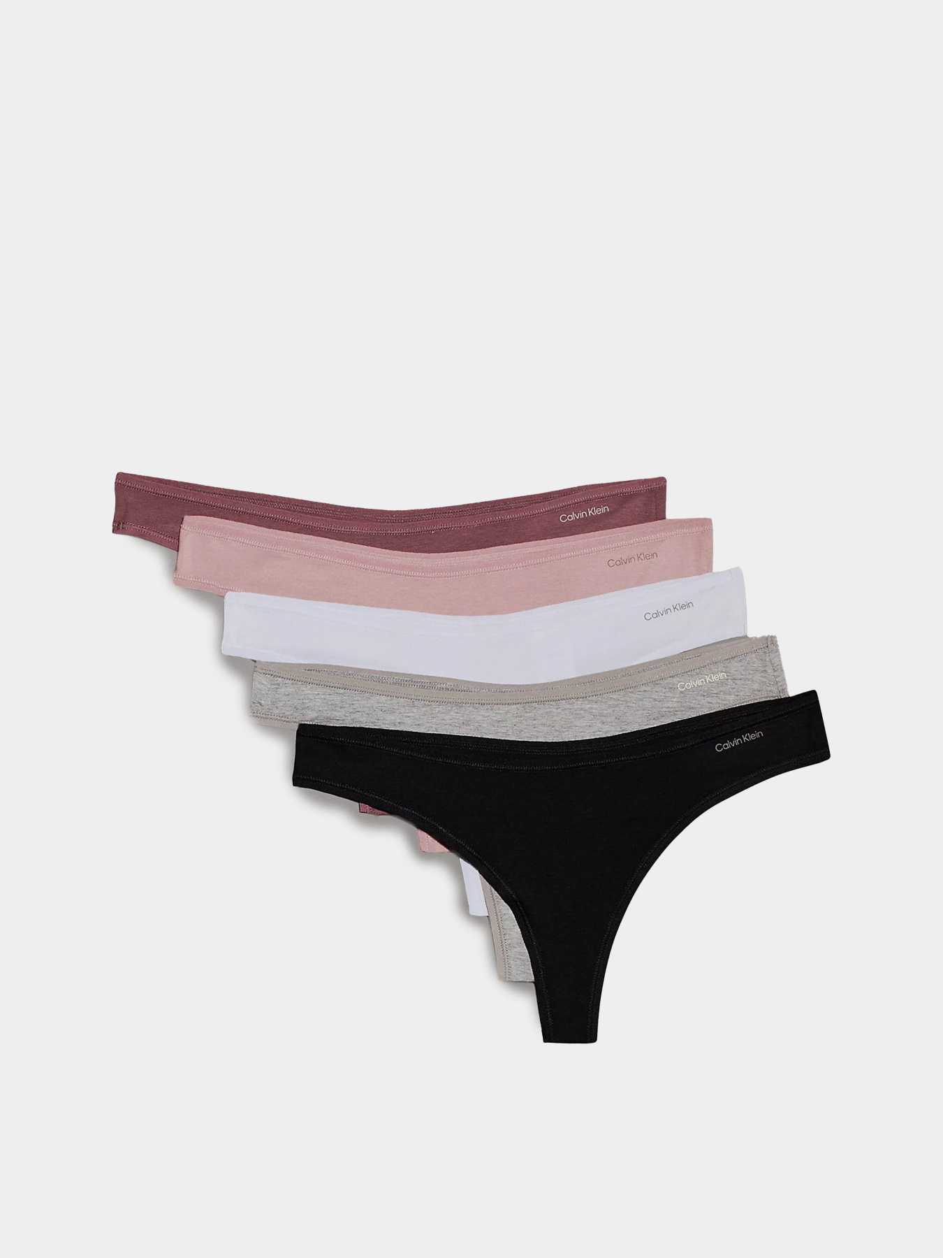 Набір трусів Calvin Klein Underwear 5 Pack Thongs модель 000QD5250E-PYG Фото