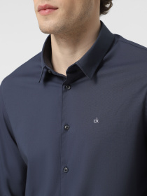 Сорочка повсякденна Calvin Klein Stretch Poplin Slim модель K10K110856-PPK Фото