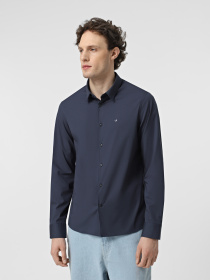 Рубашка повседневная Calvin Klein Stretch Poplin Slim модель K10K110856-PPK Фото