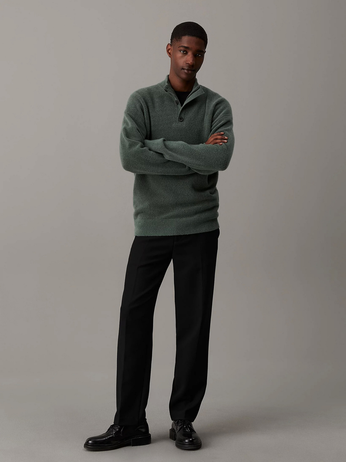 Кофта Calvin Klein Tech Stretch Wool Button модель K10K113751-CED Фото