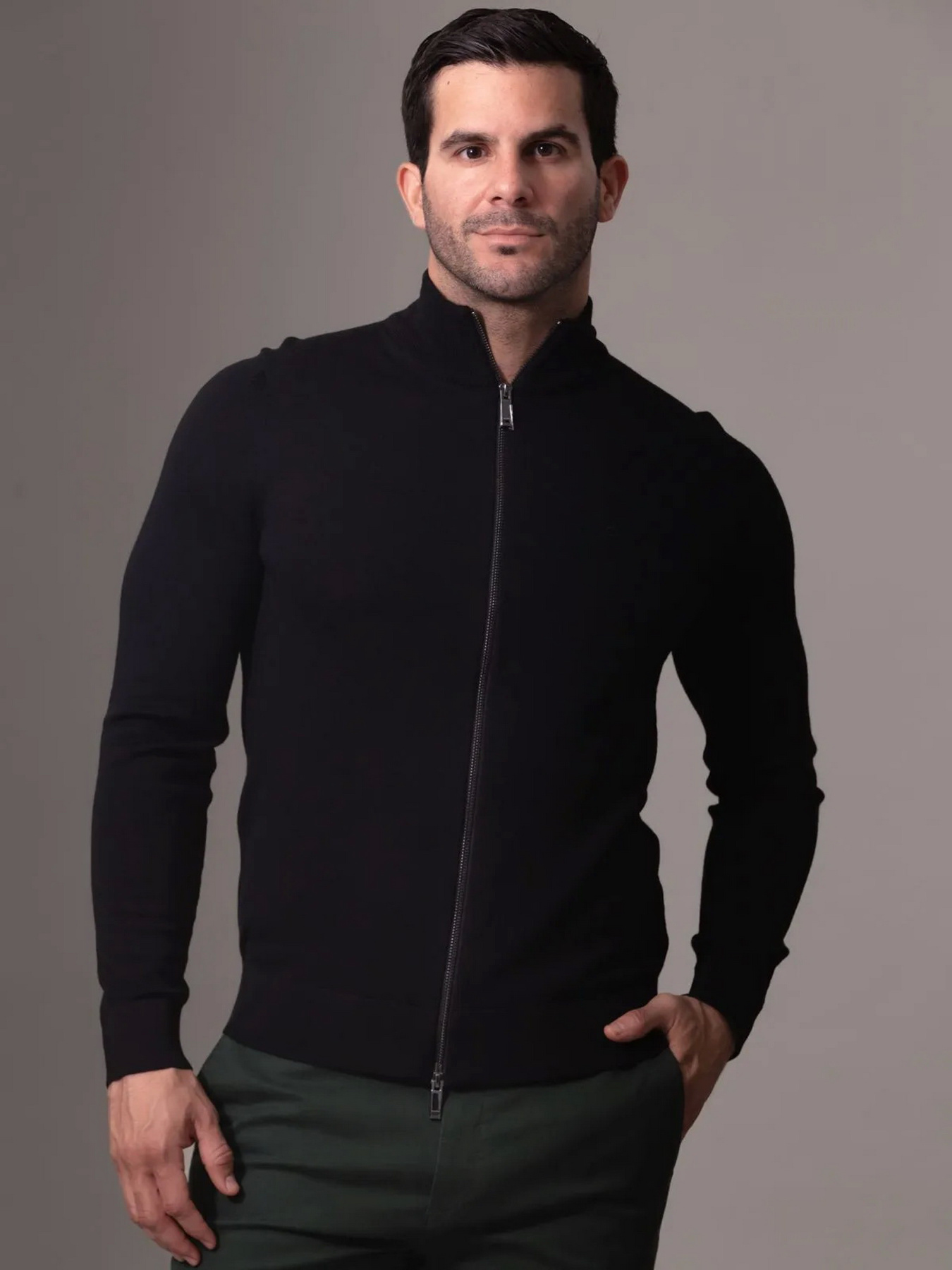 Кофта Calvin Klein Merino Rws Zip Through модель K10K114025-BEH Фото