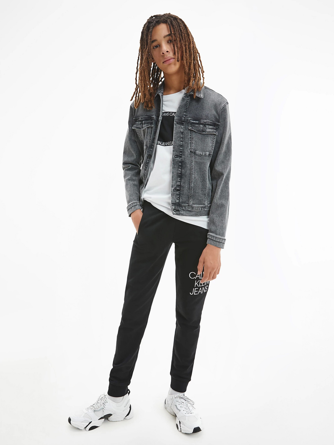 Джинсовая куртка Calvin Klein Trucker модель IB0IB00723-1BY Фото