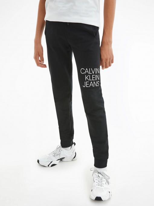 Штаны спортивные Calvin Klein Hybrid Logo модель IB0IB00780-BEH Фото