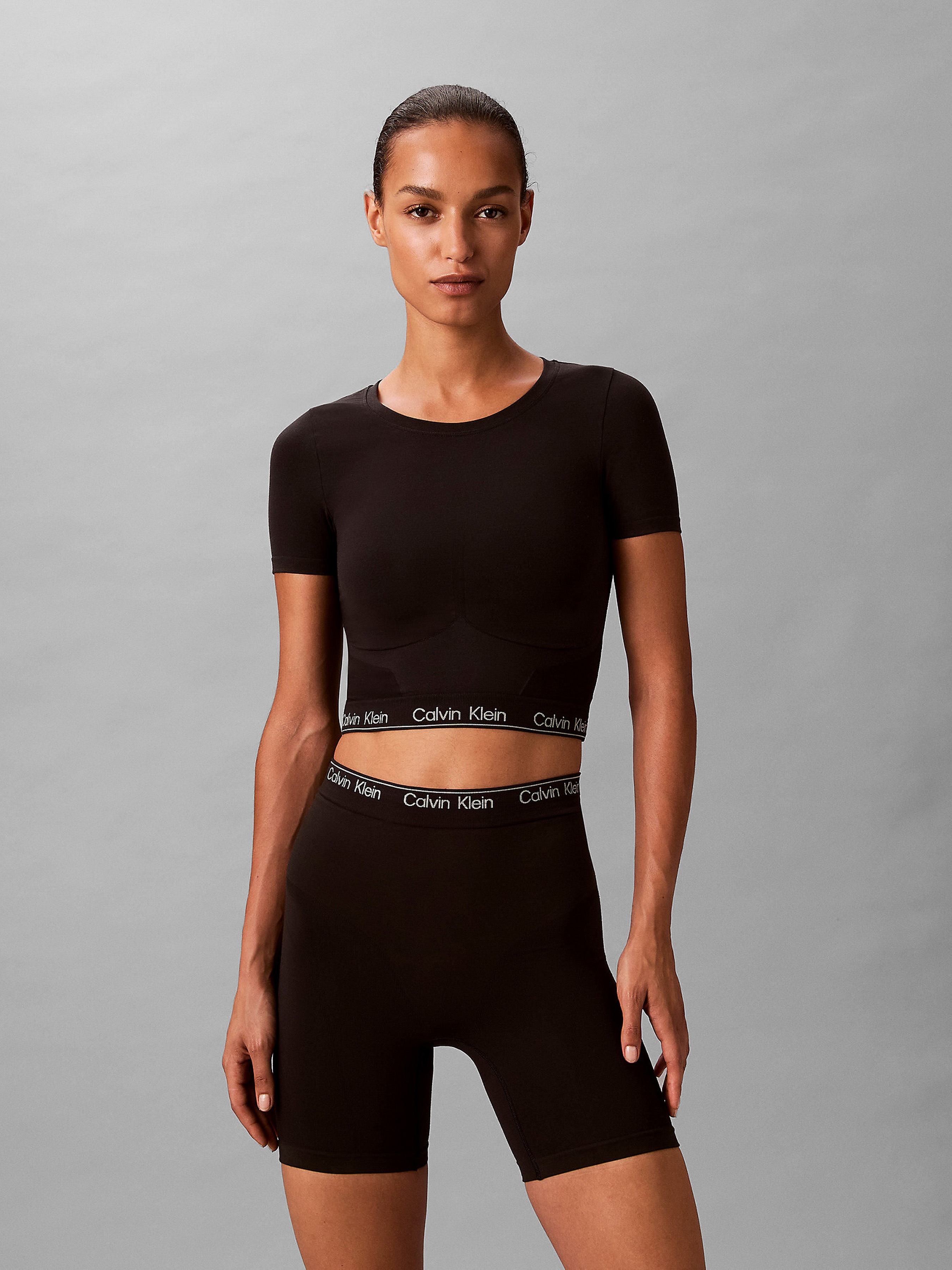 Жіночий Топ Calvin Klein Underwear  (CKL2623) колір чорний, матеріал бавовна/еластан Calvin Klein Underwear - купити в Україні