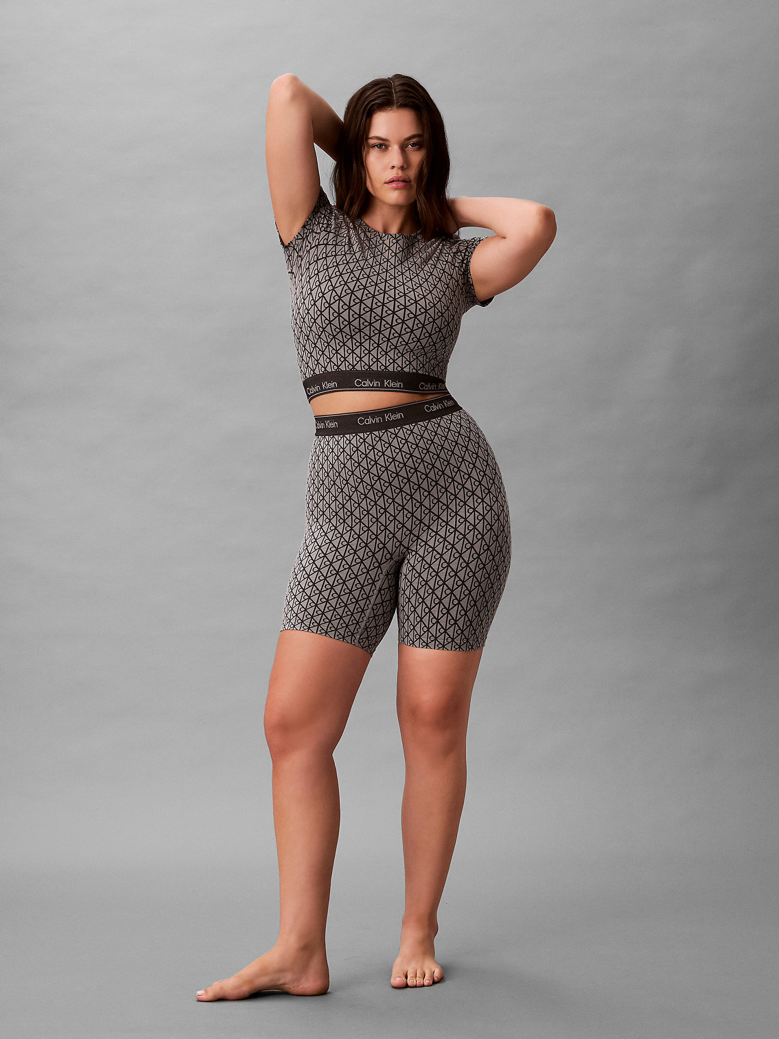 Жіночі Велосипедки Calvin Klein Underwear  (CKL2626) колір сірий, матеріал бавовна/еластан Calvin Klein Underwear - купити в Україні