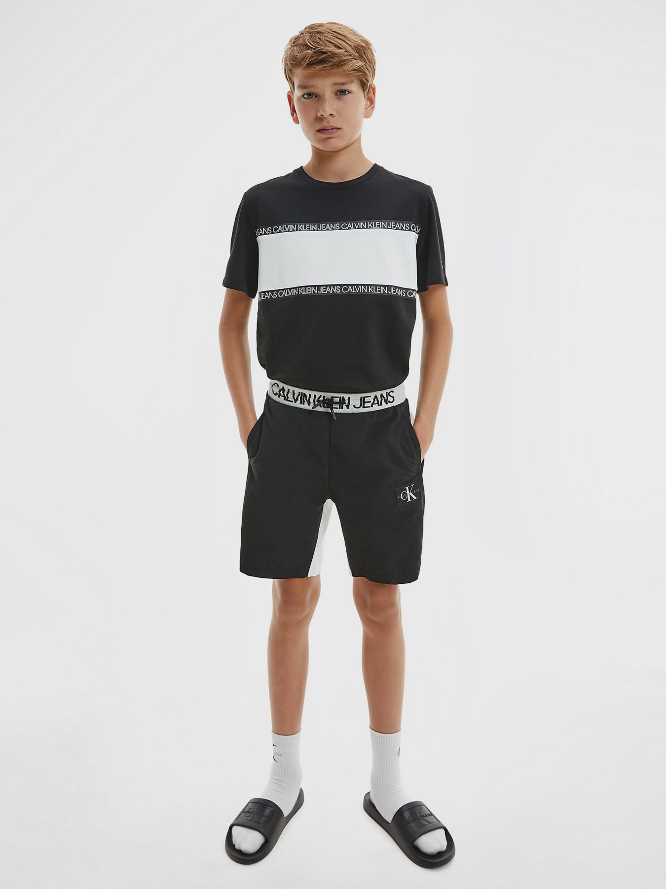 Шорты Calvin Klein Punto Fabric Mix Jogger модель IB0IB00794-P34 Фото