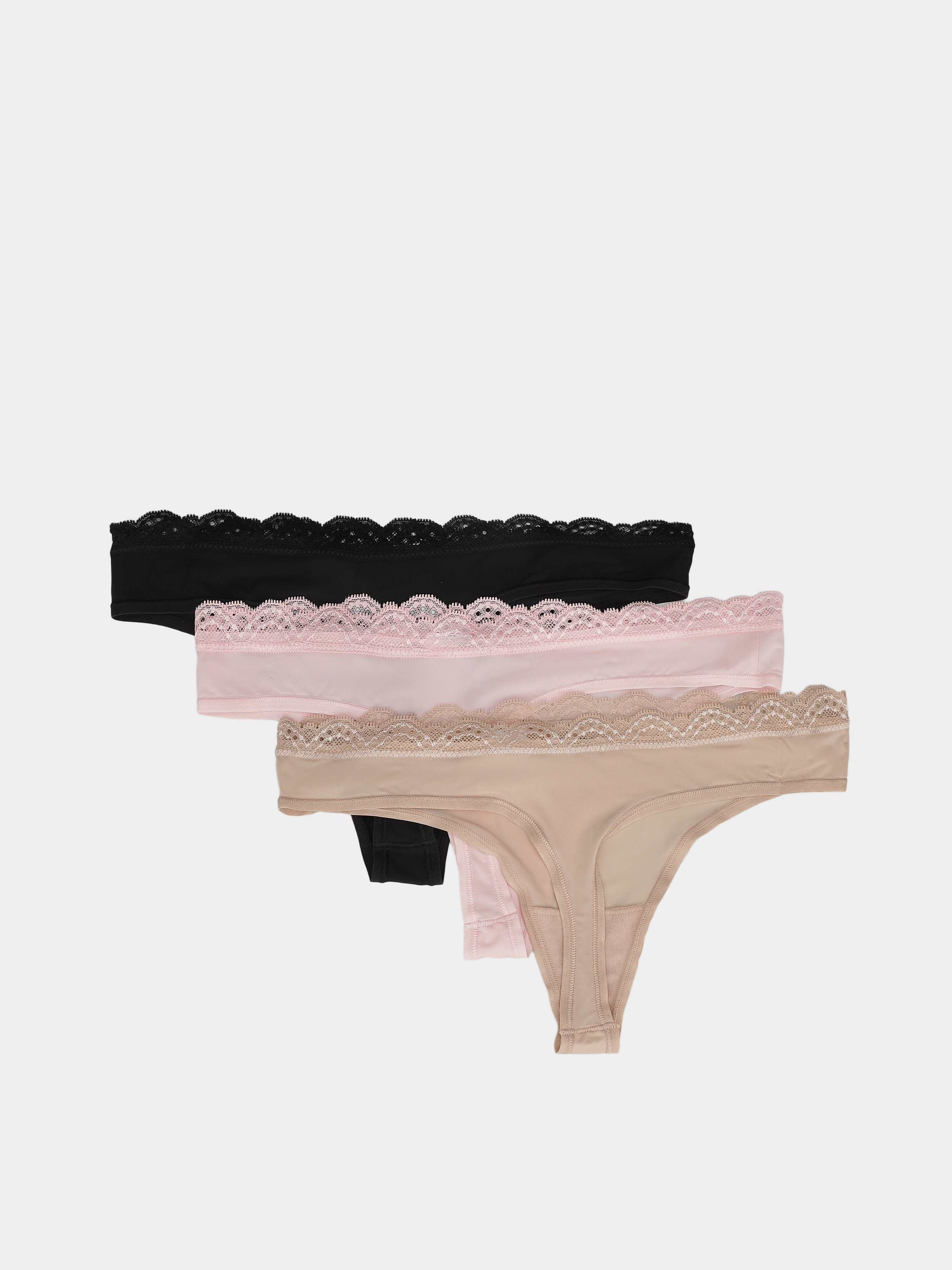 Жіночий Набір трусів Calvin Klein Underwear  (CKL2634) колір рожевий/чорний, матеріал поліамід Calvin Klein Underwear - купити в Україні