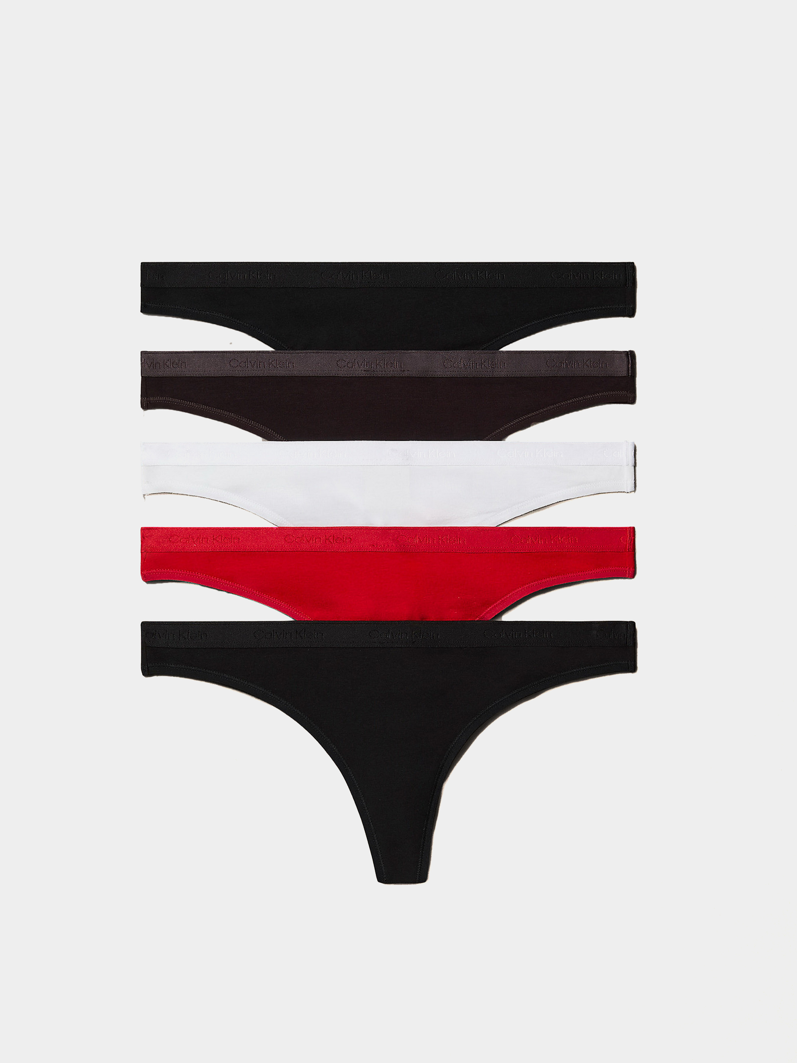 Бавовняний Жіночий Набір трусів Calvin Klein Underwear  (CKL2635) колір червоний/чорний Calvin Klein Underwear - купити в Україні