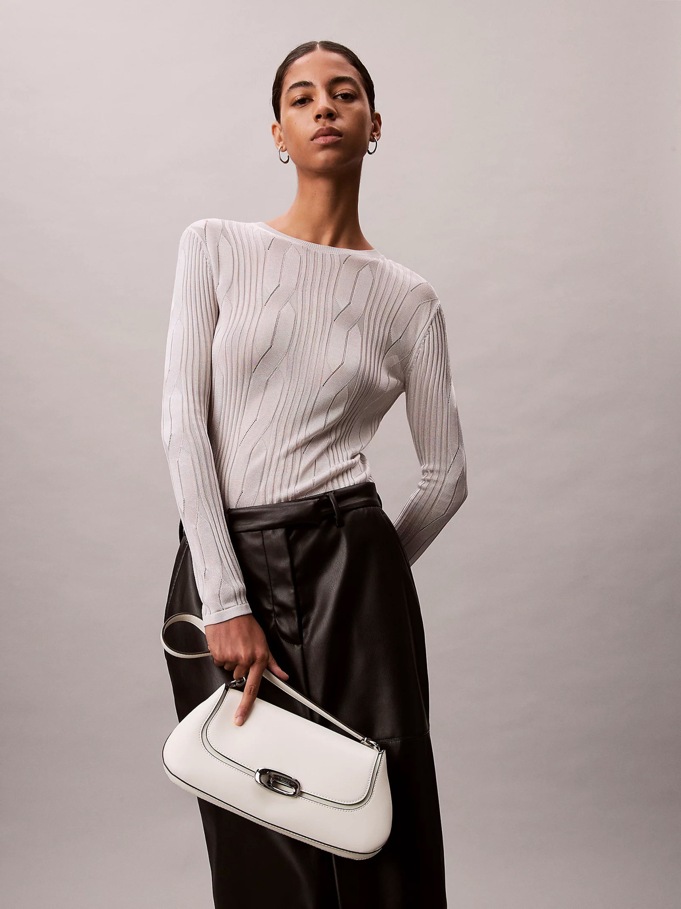 Крос-боді Calvin Klein HARDWARE FLAP SHOULDER BAG модель LV04F3146G-FUP Фото