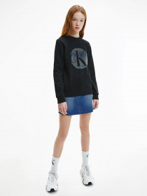 Світшот Calvin Klein Organic Cotton Iridescent Logo модель IG0IG00752-BEH Фото