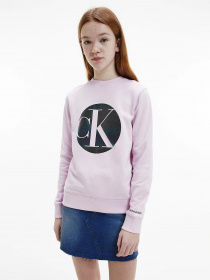 Свитшот Calvin Klein Organic Cotton Iridescent Logo модель IG0IG00752-VOW Фото