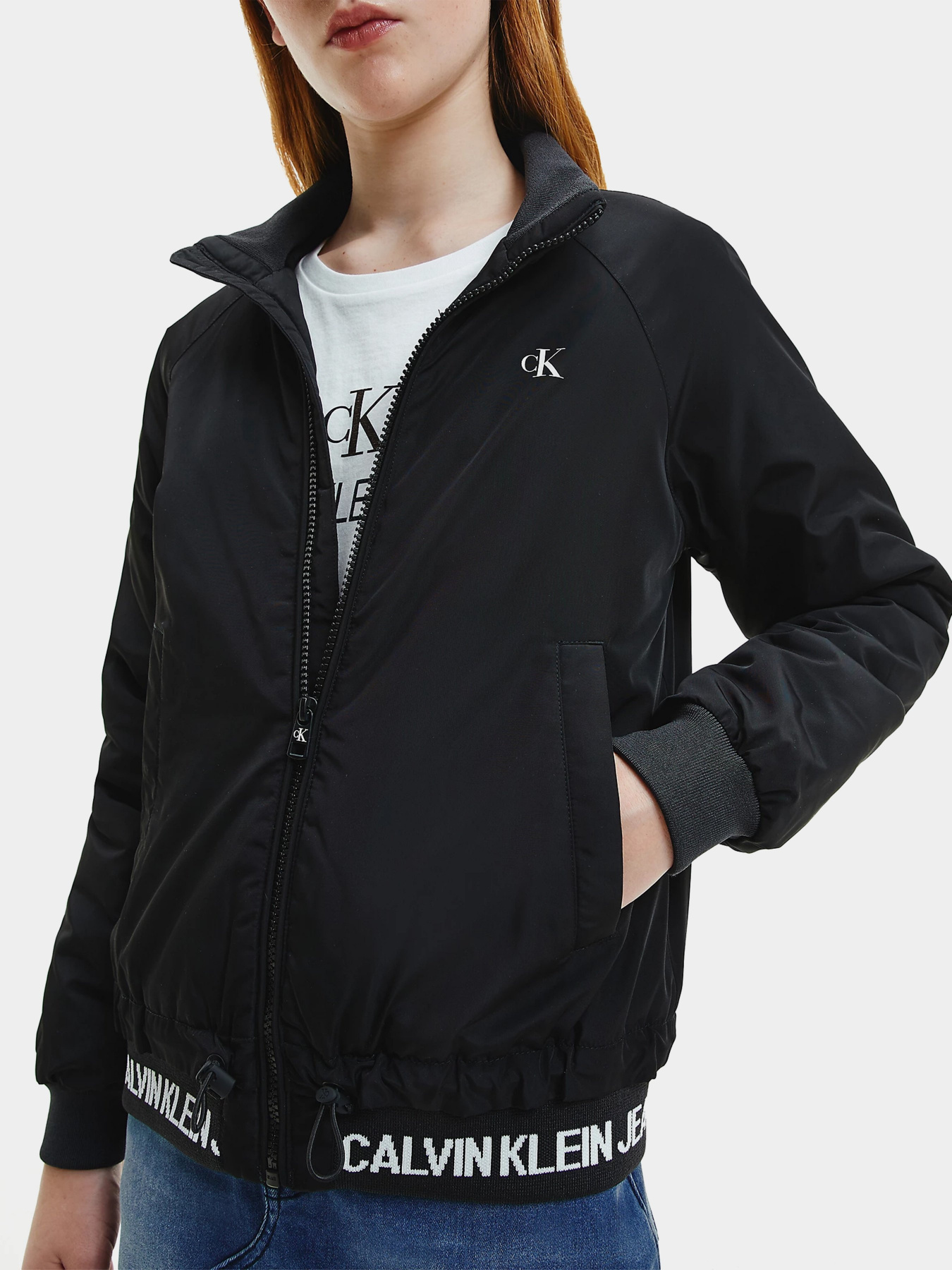 Бомбер Calvin Klein Logo Rib Light модель IG0IG00780-BEH Фото